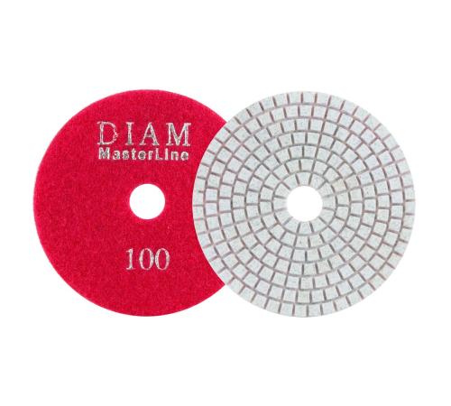 Алмазный гибкий шлифовальный круг DIAM 100*2,5 №100 серия Мастер (мокрая) 000575