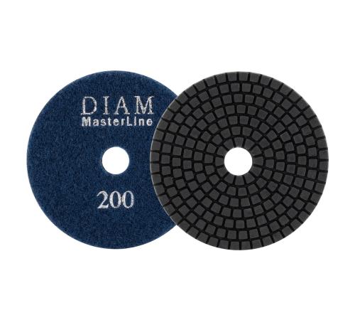 Алмазный гибкий шлифовальный круг DIAM 100*2,5 №200 серия Мастер (мокрая) 000576