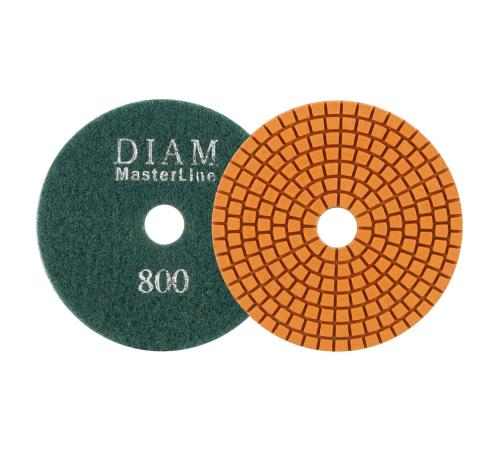 Алмазный гибкий шлифовальный круг DIAM 100*2,5 №800 серия Мастер (мокрая) 000578