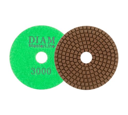 Алмазный гибкий шлифовальный круг DIAM 100*2,5 №3000 серия Мастер (мокрая) 000580