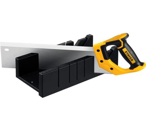 STAYER 100 х 55 мм, 350 мм, пластиковое стусло с пилой, Professional (15395-35)