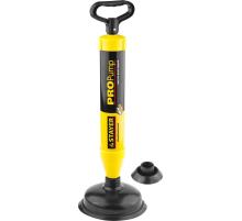 STAYER PROPump, d 70, 160 мм, вакуумный вантуз с двумя адаптерами, Professional (51925)