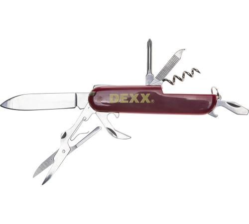 DEXX 10 функций, складной, пластиковая рукоятка, мультитул, многофункциональный нож (47645)