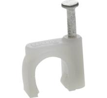 ЗУБР СД-К, 12 мм, 40 шт, круглая скоба-держатель с оцинкованным гвоздем, Профессионал (45111-12)