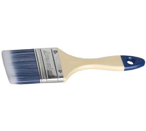 STAYER AQUA, 63 мм, 2.5″, искусственная щетина, деревянная ручка, для воднодисперсионных и акриловых ЛКМ, плоская кисть (01032-063)