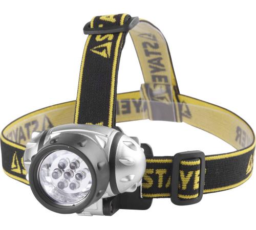 STAYER TOPLight, 7 LED, 3 AAA, налобный фонарь (56572)