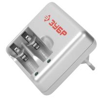 ЗУБР AAA/AA, 2 шт, 1 час, зарядное устройство (59251-2)