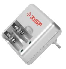 ЗУБР AAA/AA, 2 шт, 1 час, зарядное устройство (59251-2)