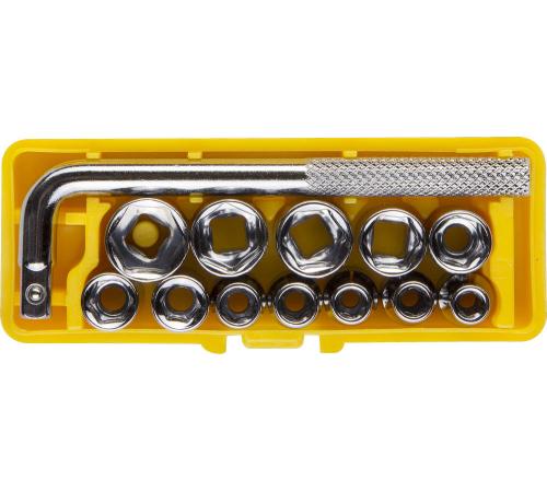STAYER 13 шт, с воротком, набор торцовых головок (2-26089-H13)
