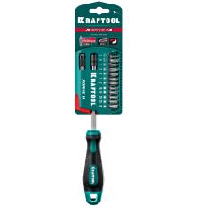 KRAFTOOL X-Drive-14, 14 предм., отвертка-битодержатель (25814)