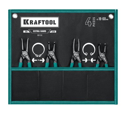 KRAFTOOL 4 шт, 180 мм, съемник стопорных колец (22812-H4)