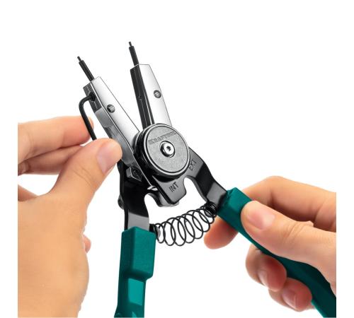 KRAFTOOL Universal 8-in-1, внешний/внутренний, съемник стопорных колец (22813)