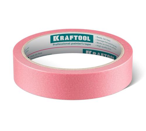 KRAFTOOL #200 Delicate 25 мм х 30 м, для деликатных и недавно окрашенных поверхностей, малярная лента (12102-25)