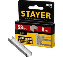 STAYER скобы тип 53 (A/10/JT21), 8 мм, калибр 23GA. 1000 шт. (3159-08)