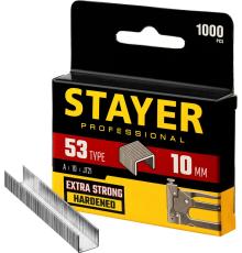 STAYER скобы тип 53 (A/10/JT21), 10 мм, калибр 23GA. 1000 шт. (3159-10)