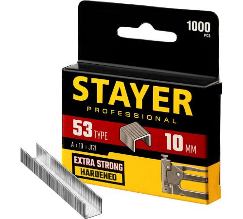STAYER скобы тип 53 (A/10/JT21), 10 мм, калибр 23GA. 1000 шт. (3159-10)