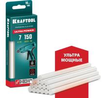 KRAFTOOL Ultra Power, 7 х 150 мм, 16 шт, прозрачные, ультрамощные клеевые стержни (06837-16)
