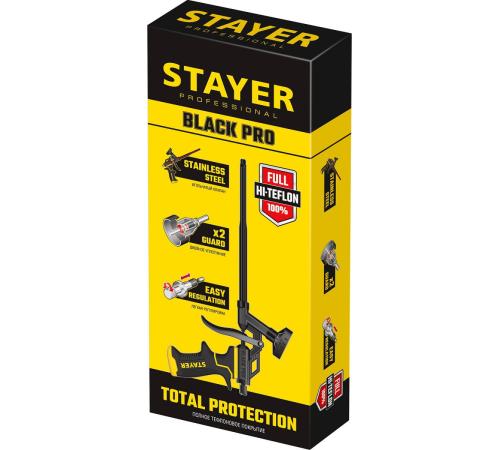 STAYER Black PRO, тефлоновый пистолет для монтажной пены, Professional (06862)