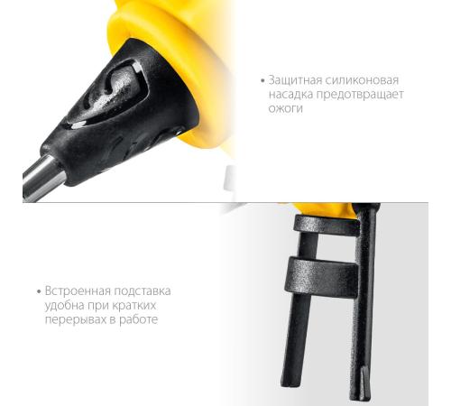 STAYER PRO 11, d 11 мм, 18 г/мин, электрический, пистолет термоклеевой, Professional (0681-20)