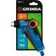GRINDA X-R, с регулятором напора, плавная регулировка, курок спереди, двухкомпонентный, поливочный пистолет, PROLine (8-427113)