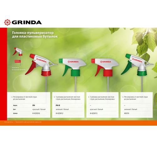 GRINDA PH, для пластиковых бутылок, цвет красный/белый, головка-пульверизатор (8-425010)