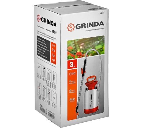 GRINDA TS-3, 3 л, широкая горловина, устойчивое днище, переносной опрыскиватель (8-425113)