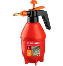 GRINDA PS-1E, объем 1 л, ручной, с удлинённым соплом, колба из полиэтилена, помповый опрыскиватель (40366)