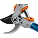 GRINDA P-51, 200 мм, закаленная сталь, шестерённая передача, двухкомпонентные рукоятки, покрытие ПВХ, плоскостной секатор, PROLine (423451)