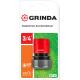 GRINDA GC-34, 3/4″, для шланга, быстросъемный соединитель (8-426326)