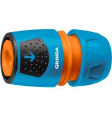 GRINDA TU, 1/2″ - 3/4″, пластиковый с TPR, универсальный, для шланга, быстросъемный соединитель, PROLine (8-426225)