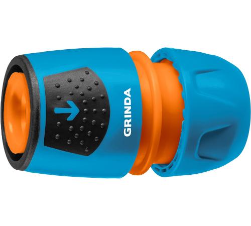 GRINDA TU, 1/2″ - 3/4″, пластиковый с TPR, универсальный, для шланга, быстросъемный соединитель, PROLine (8-426225)