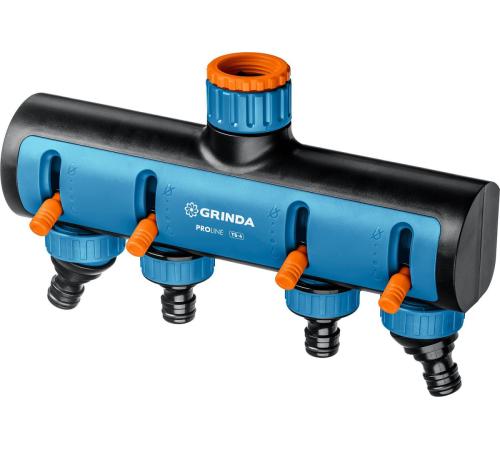 GRINDA TS-4, 3/4″ - 1″, четырехканальный, с внутренней резьбой, поливочные распределители, PROLine (8-426313)