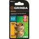 GRINDA BM-34, диаметр 3/4″, из латуни, для шланга, ремонтная муфта, PROLine (8-426143)