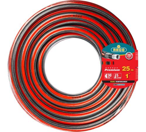 RACO PREMIUM, 1″, 25 м, 40 атм, пятислойный армированный, защита от УФ, поливочный шланг (40300-1-25)
