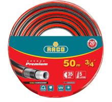 RACO PREMIUM, 3/4″, 50 м, 35 атм, пятислойный, усиленный двумя слоями армирования, поливочный шланг (40300-3/4-50)
