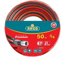 RACO PREMIUM, 3/4″, 50 м, 35 атм, пятислойный, усиленный двумя слоями армирования, поливочный шланг (40300-3/4-50)