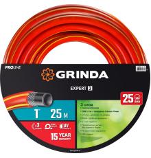 GRINDA EXPERT 3, 1″, 25 м, 25 атм, трёхслойный, армированный, поливочный шланг, PROLine (8-429005-1-25)