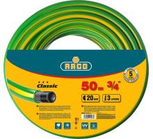RACO CLASSIC, 3/4″, 50 м, 20 атм, трёхслойный, армированный, поливочный шланг (40306-3/4-50)