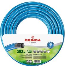 GRINDA Classic, 1/2″, 30 м, 25 атм, трёхслойный, армированный, сетчатое армирование полиамидной нитью, поливочный шланг (8-429001-1/2-30)