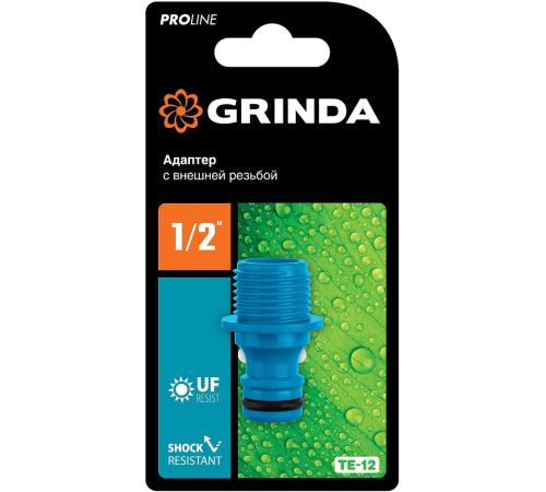 GRINDA TE-12, 1/2″, с внешней резьбой, штуцерный адаптер, PROLine (8-426415)