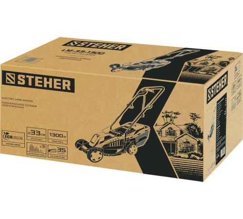 STEHER 1300 Вт, ш/с 33 cм, сетевая газонокосилка (LM-33-1300)