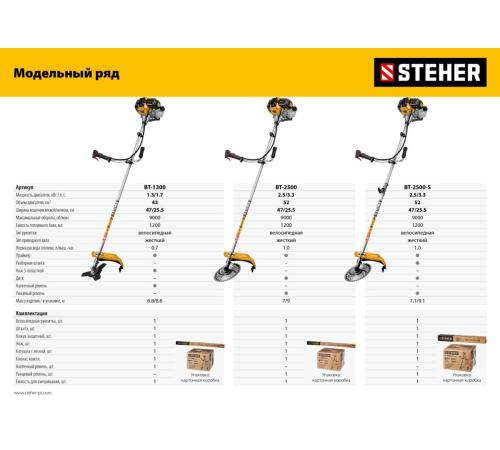 STEHER 2.5 кВт, бензиновый триммер (BT-2500)