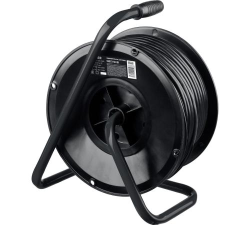 STAYER S-207, ПВС, 2 х 0.75 мм2, 50 м, 2200 Вт, удлинитель на катушке (55073-50)