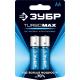 ЗУБР TURBO-MAX, АА х 2, 1.5 В, алкалиновая батарейка (59206-2C)
