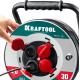 KRAFTOOL КГ 3х2.5 30м 4000Вт IP44, HEAVY DUTYСиловой удлинитель на стальной катушке (55086-30)