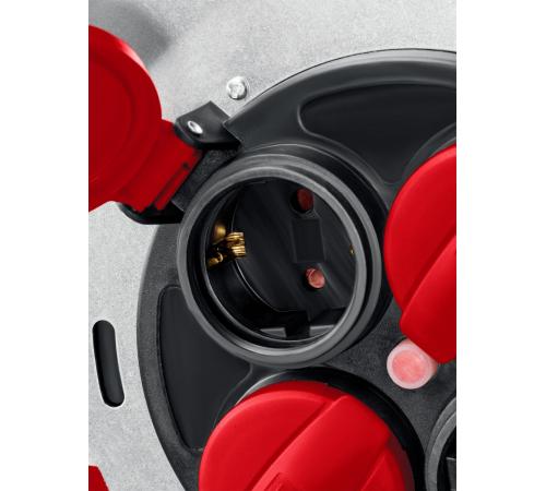 KRAFTOOL КГ 3х2.5 50м 4000Вт IP44, HEAVY DUTYСиловой удлинитель на стальной катушке (55086-50)