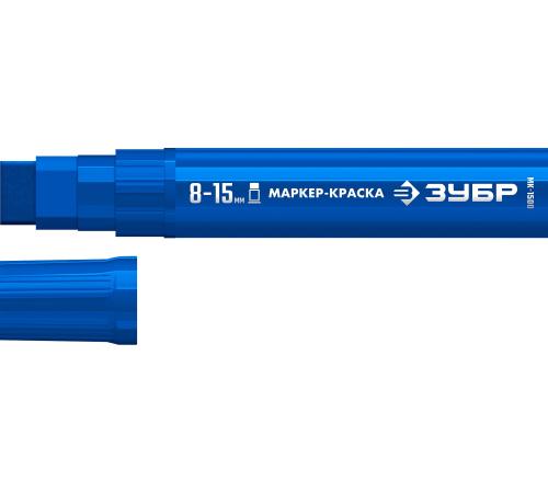 ЗУБР МК-1500 синий, 8-15 мм маркер-краска (06329-7)