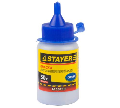 STAYER 50 г, синяя, краска для малярных разметочных шнуров (0640-1)