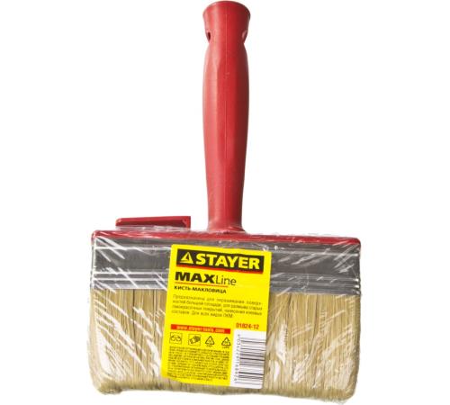 STAYER UNIVERSAL, 3 х 12 см, светлая щетина, пластмассовый корпус, все виды ЛКМ, макловица (01824-12)