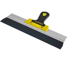STAYER PROFlat, 350 мм, усиленная алюминиевая направляющая, двухкомпонентная ручка, анодированный, фасадный шпатель, Professional (10045-35)